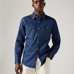 Levi's Barstow Western Shirt (Size S, 34-36)